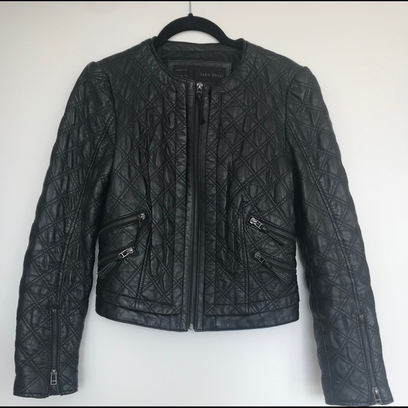 Zara Jackets & Blazers - Zara Quilted Leather Jacket